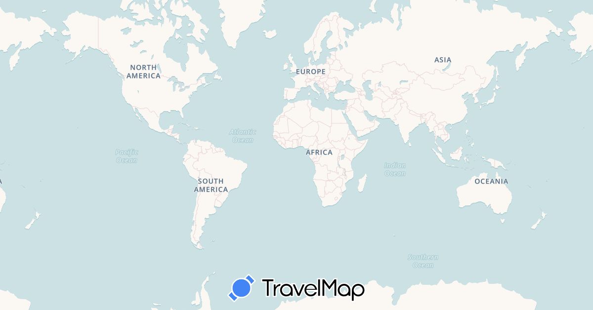 TravelMap itinerary: driving in Oman (Asia)